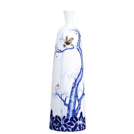 Compatible porcelain for Jahrriesnge hand painted white blue vase cna0080 Compatible porcelain Jahrriesnge for hand painted white blue vase cna0080