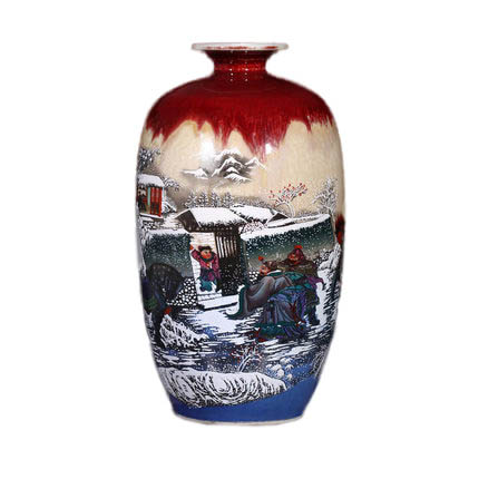 Compatible porcelain for Jahrriesnge kiln change cracked glaze pomegranate flower vase cna0442 Compatible porcelain Jahrriesnge for kiln change cracked glaze pomegranate flower vase cna0442