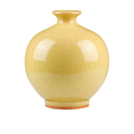 Compatible porcelain for Jahrriesnge yellow ice cube cracked gourd vase cna0735 Compatible porcelain Jahrriesnge for yellow ice cube cracked gourd vase cna0735