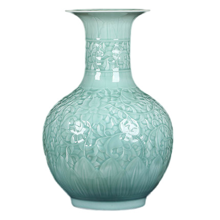 Compatible porcelain for Jahrriesnge carving shadow blue glaze vase cna1306 Compatible porcelain Jahrriesnge for carving shadow blue glaze vase cna1306