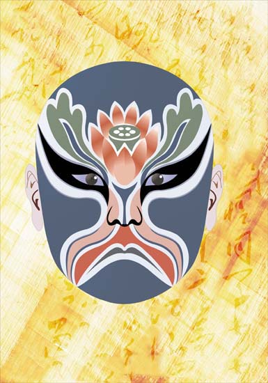 Compatible Portrait for Jahrriesnge Peking Opera lpf08527 Compatible Portrait Jahrriesnge for Peking Opera lpf08527