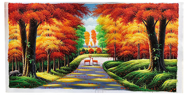 Compatible Oil Painting for JAHRRIESNGE tree-lpg0122 Compatible Oil Painting JAHRRIESNGE for tree-lpg0122