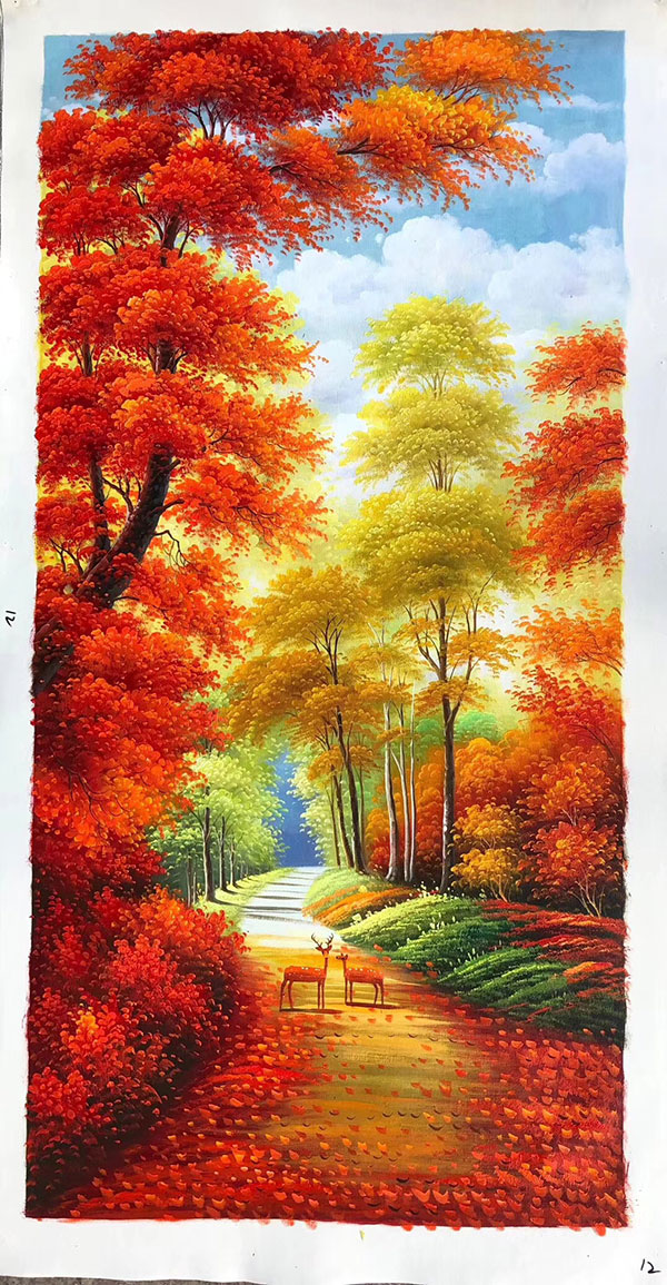 Compatible Oil Painting for JAHRRIESNGE tree-lpg0123 Compatible Oil Painting JAHRRIESNGE for tree-lpg0123