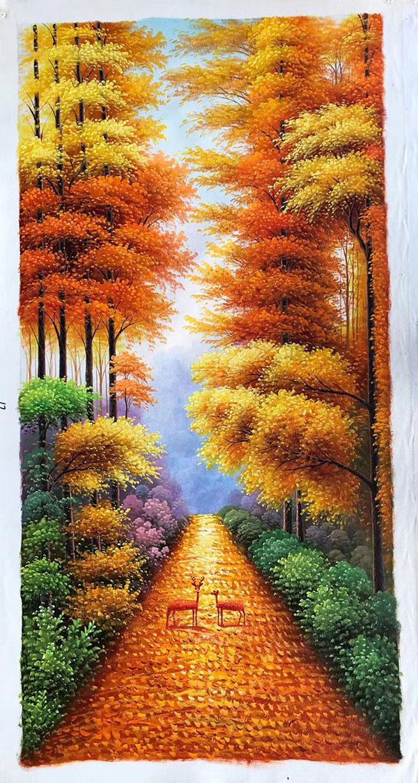 Compatible Oil Painting for JAHRRIESNGE tree-lpg0125 Compatible Oil Painting JAHRRIESNGE for tree-lpg0125