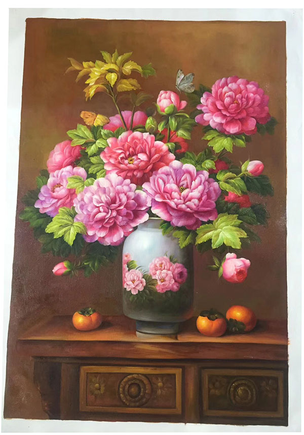 Compatible Oil Painting for JAHRRIESNGE flower-lpg0381 Compatible Oil Painting JAHRRIESNGE for flower-lpg0381