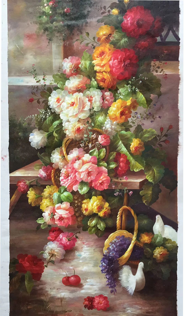 Compatible Oil Painting for JAHRRIESNGE flower-lpg0383 Compatible Oil Painting JAHRRIESNGE for flower-lpg0383