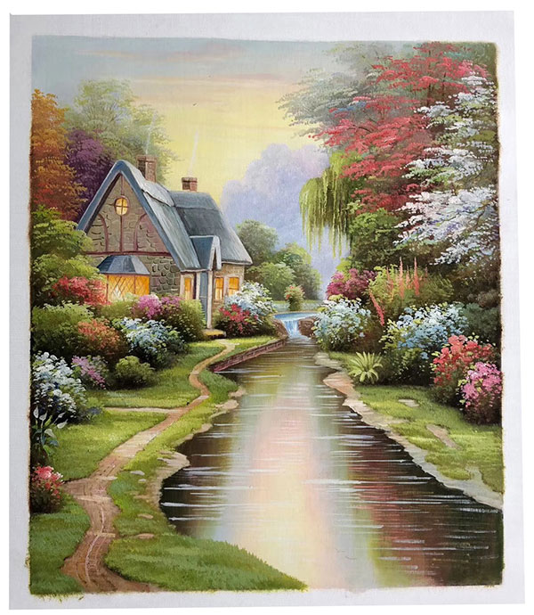 Compatible Landscape Jahrriesnge  for house-river-lpg1359 