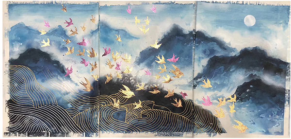 Compatible Landscape for JAHRRIESNGE mixed-birds-moon-lpg1461 Compatible Landscape JAHRRIESNGE for mixed-birds-moon-lpg1461