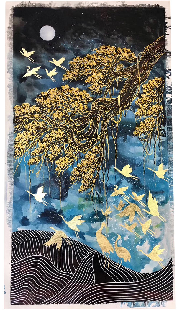 Compatible Landscape for JAHRRIESNGE birds-moon-and-tree-lpg1466 Compatible Landscape JAHRRIESNGE for birds-moon-and-tree-lpg1466