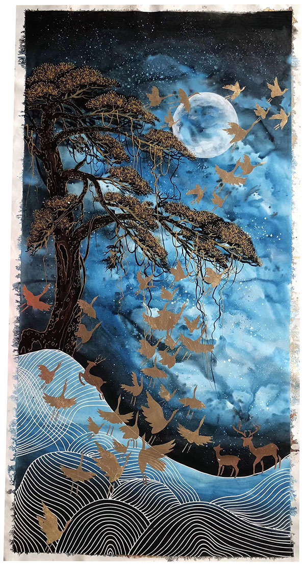 Compatible Landscape for JAHRRIESNGE birds-moon-lpg1496 Compatible Landscape JAHRRIESNGE for birds-moon-lpg1496